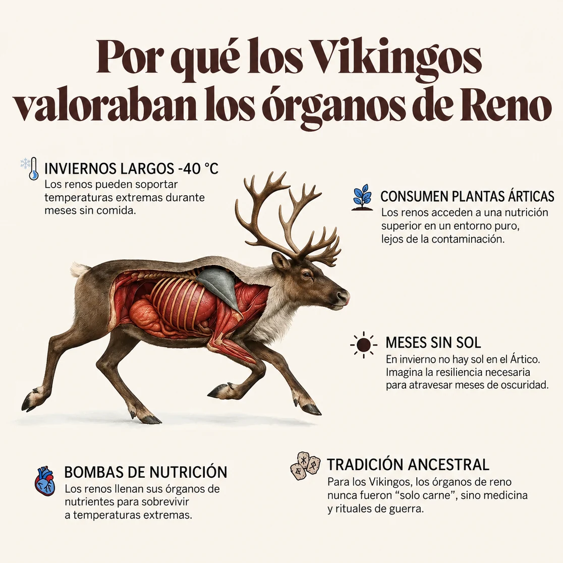 Por qué los vikingos celebraban los órganos de reno