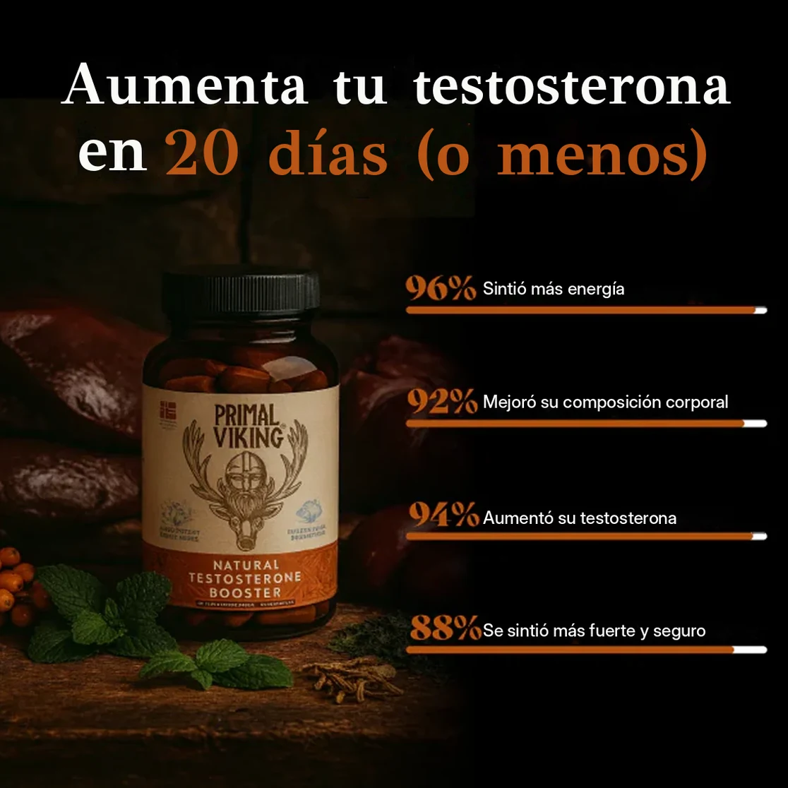 Sube la testosterona en 20 días o menos